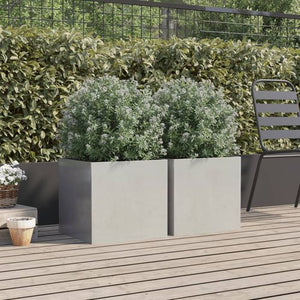 VidaXL Silver Planter Stainless Steel - MULTIPLE SIZES AVAILABLE