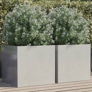 VidaXL Silver Planter Stainless Steel - MULTIPLE SIZES AVAILABLE