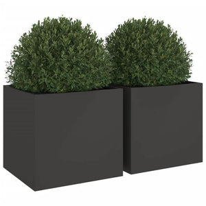 VidaXL Black Planter Cold-rolled Steel - MULTIPLE SIZES AVAILABLE