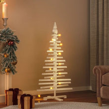 Load image into Gallery viewer, vidaXL Wooden Christmas Tree for Decoration 120 cm Solid Wood Pine
