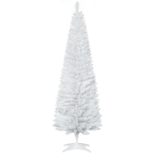 6 ft Slim White Artificial Christmas Tree