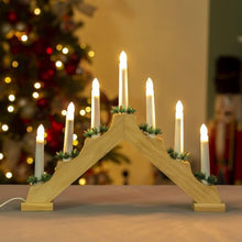 Load image into Gallery viewer, The Christmas Workshop Wooden Christmas Candle Bridge
