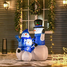 Load image into Gallery viewer, 4 ft Inflatable Christmas Snowmen Family Xmas LED Outdoor Indoor s Yard
