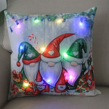 Load image into Gallery viewer, Cartoon Christmas Cushion Covers 18 x 18 inch With LED Lights
