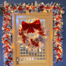 Load image into Gallery viewer, Christmas Wreath Rattan Set Wreaths For Doors Garland Outdoor Home Decor
