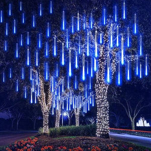 Meteor Shower Effect Christmas Decoration 2024 Led Lights Decorations For Outdoor Tree Lighting Festoon