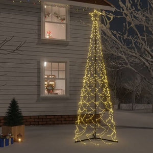 vidaXL Christmas Cone Tree Warm White 500 LEDs 100x300 cm