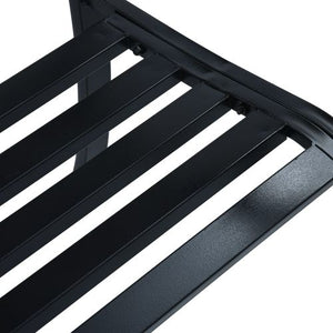 VidaXL  Diamond Garden Bench 125 cm Black Steel