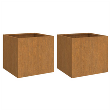 Load image into Gallery viewer, VidaXL Rusty Planters Corten Steel - MULTIPLE SIZES AVAILABLE
