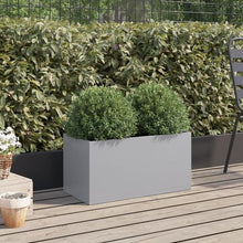 Load image into Gallery viewer, Vida Silver Grey Planter Galvanised Steel - MULTIPLE SIZES AVAILABLE
