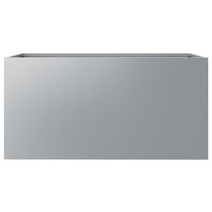 Vida Silver Grey Planter Galvanised Steel - MULTIPLE SIZES AVAILABLE