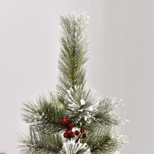 Load image into Gallery viewer, 5 ft Indoor Christmas Tree Artificial Berry Xmas Deco Metal Stand and 184 Tips
