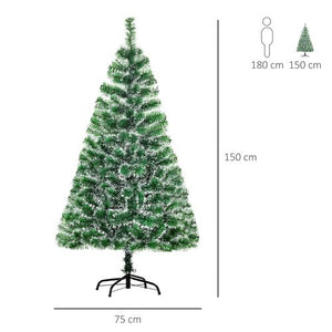 5ft Indoor Christmas Tree Artificial Deco Xmas Gift Metal Stand 416 Tips