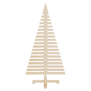 vidaXL Wooden Christmas Tree for Decoration 120 cm Solid Wood Pine