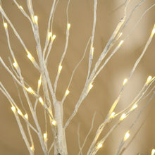 Load image into Gallery viewer, 6ft Artificial White Birch Tree Light 96 Warm White Pre-Lit LED Light HOMCOM
