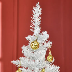 6 ft Slim White Artificial Christmas Tree