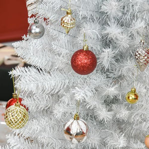 6 ft Slim White Artificial Christmas Tree