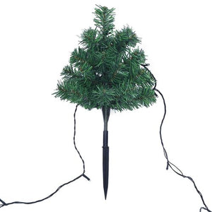 vidaXL Christmas Pathway Trees 6 pcs with Warm White LEDs 45 cm PVC