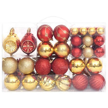 Load image into Gallery viewer, Gold And Red Christmas Baubles Set 108 Pieces
