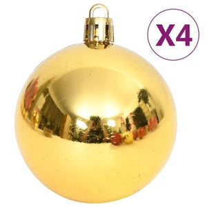 Gold And Red Christmas Baubles Set 108 Pieces