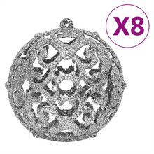 Load image into Gallery viewer, 111 Piece Silver Shatterproof Christmas Bauble Set
