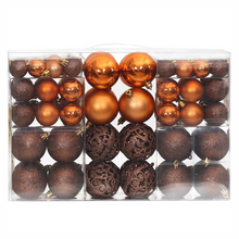 Load image into Gallery viewer, 100 pcs Brown Shatterproof Christmas Baubles
