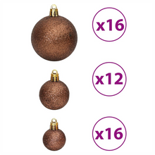 Load image into Gallery viewer, 100 pcs Brown Shatterproof Christmas Baubles
