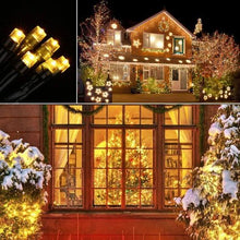 Load image into Gallery viewer, 20m Warm White Outdoor String Solar Powered Fairy Lights
