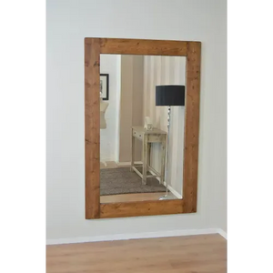 Solid Wood Farmhouse Wall Mirror