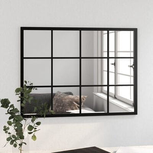 Tiled Wall Mirror Black Metal - MULTIPLE SIZES AVAILABLE