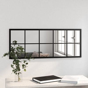 Tiled Wall Mirror Black Metal - MULTIPLE SIZES AVAILABLE