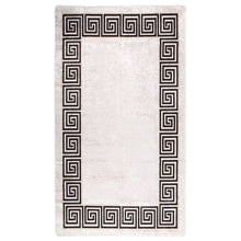 Load image into Gallery viewer, VidaXL Washable Anti Slip Rugs Beige With Black Border
