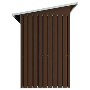 Metal Garden Storage Shed Brown