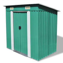 Load image into Gallery viewer, Metal Garden Shed Green
