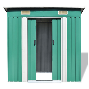 Metal Garden Shed Green