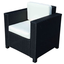 Load image into Gallery viewer, Black Garden Rattan Chair
