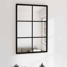 Load image into Gallery viewer, Tiled Wall Mirror Black Metal - MULTIPLE SIZES AVAILABLE
