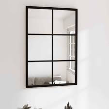 Tiled Wall Mirror Black Metal - MULTIPLE SIZES AVAILABLE