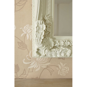 Carved Louis Wall Mirror - Ivory