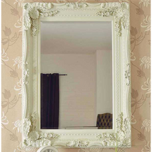 Load image into Gallery viewer, Carved Louis Wall Mirror - Ivory
