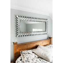 Load image into Gallery viewer, Starburst All Glass Stylised Full Length Mirror 170 x 79 CM
