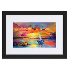 Load image into Gallery viewer, Lost At Sea Matte Framed Poster Black Frame
