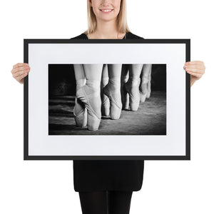 Ballet Dancer Framed Poster - Black Frame