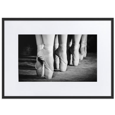 Ballet Dancer Matte Paper Framed Poster