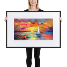 Load image into Gallery viewer, Lost At Sea Framed Poster - Black Frame
