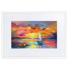 Load image into Gallery viewer, Lost At Sea Framed Poster - White Frame
