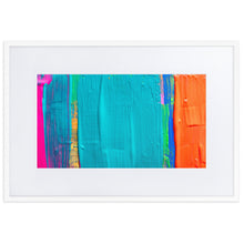 Load image into Gallery viewer, Caribbean paint wall art white frame
