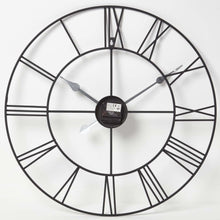 Load image into Gallery viewer, 60 CM Roman Metal Clock Black- Indoor &amp; Outdoor Use
