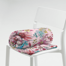Load image into Gallery viewer, pink floral blanket folded
