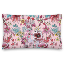 Load image into Gallery viewer, pink floral pillow
